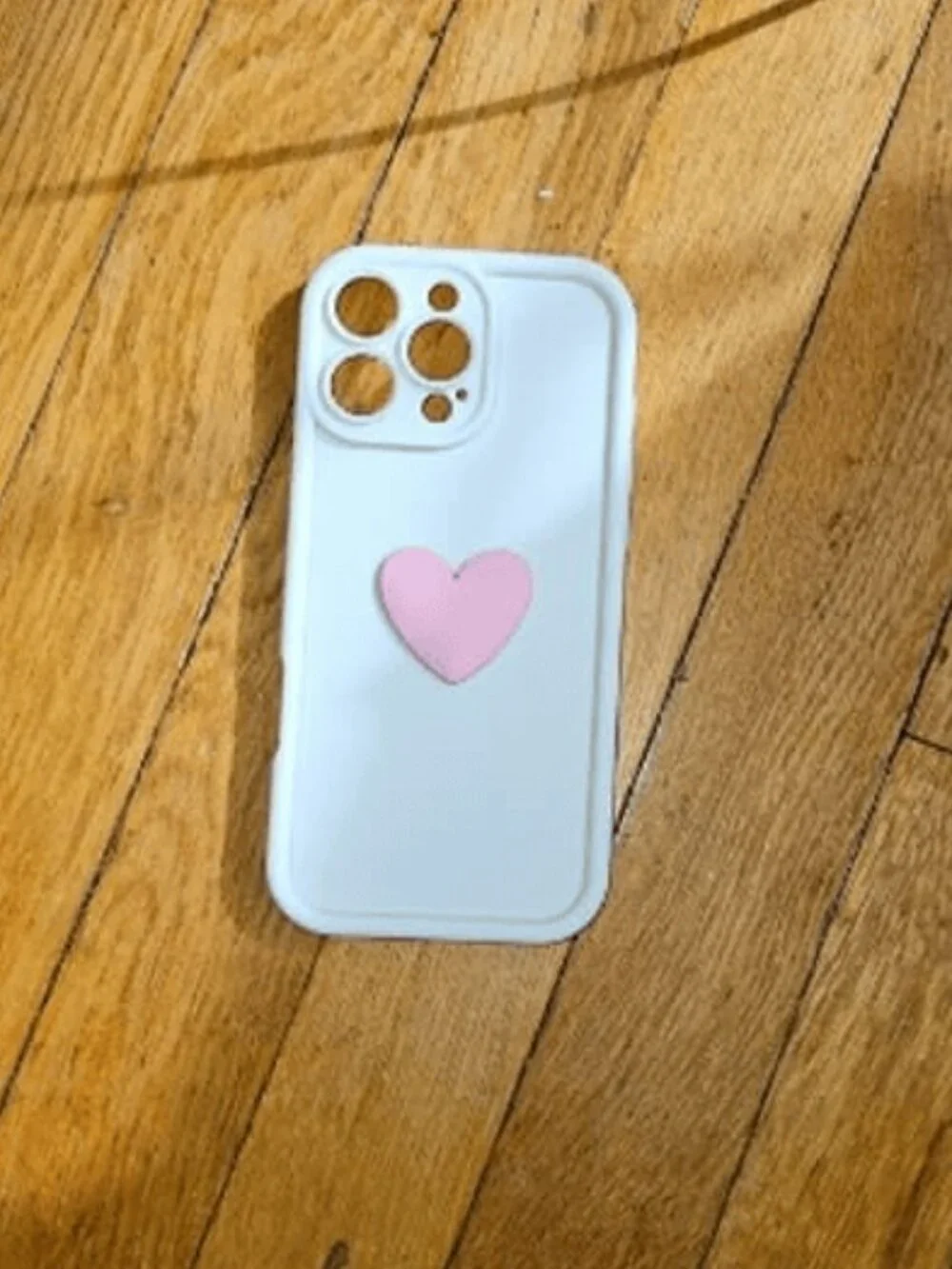 Soft 3d Heart Case for iPhone 15 Pro Max (white)